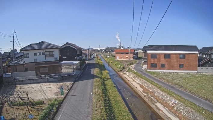 日吉津村海川排水路　海川地内